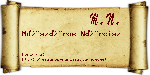 Mészáros Nárcisz névjegykártya